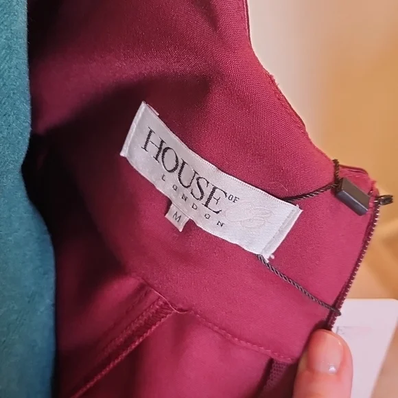 HOUSE OF CB Hama wine dress,  Medium - Picture 6 of 7